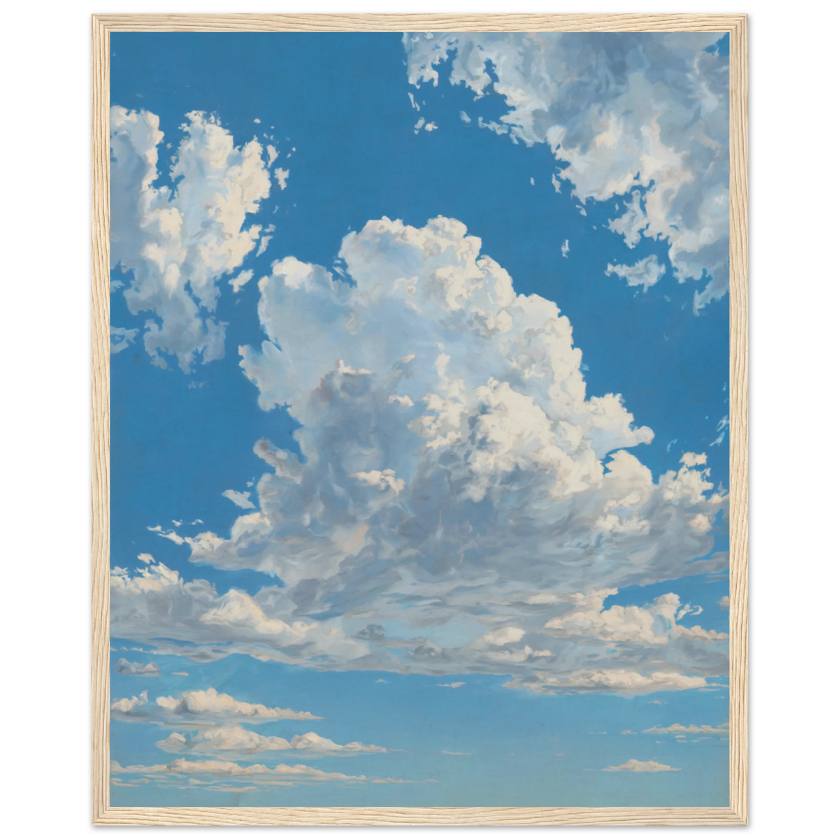 Klarhed-plakat med naturtræramme — Den åbne himmel