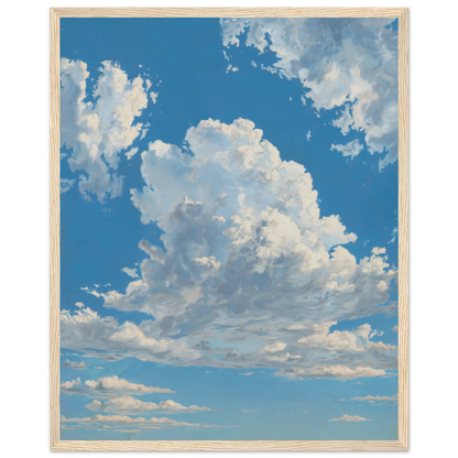 Klarhed-plakat med naturtræramme — Den åbne himmel