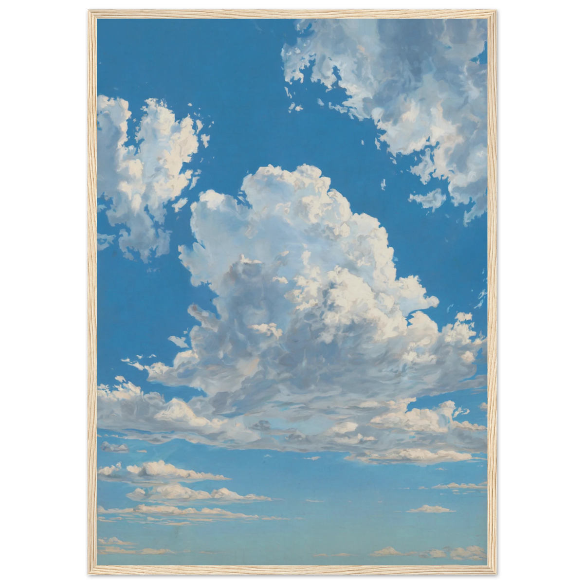 Klarhed-plakat med naturtræramme — Den åbne himmel