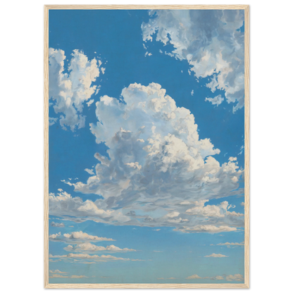 Klarhed-plakat med naturtræramme — Den åbne himmel