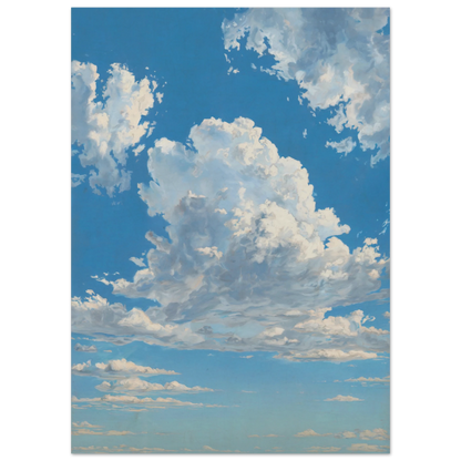 Klarhed-plakat uden ramme – den åbne himmel