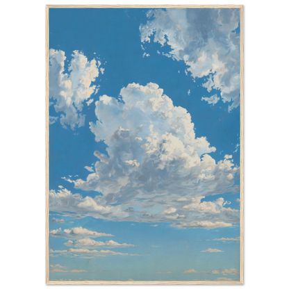 Klarhed-plakat med naturtræramme — Den åbne himmel
